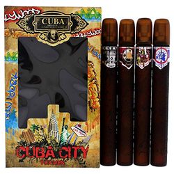 Cuba City For Men 4 Pc Gift Set - Hollywood, Miami, Las Vegas, New York 1.17oz EDP Spray