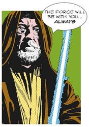 Komar väggbild Star Wars Classic Comic Quote Obi Wan | Barnkammare, ungdomar, dekoration, konsttryck | utan ram | finns i tre storlekar