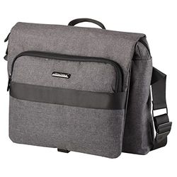 Lightpak FB1146165 - fixbag schoudertas WALKER met Klickfix adapterplaat + stuuradapter voor fiets, laptoptas voor 15" notebooks, schoudertas van polyester, tas ca. 23 x 35 x 8 cm, grijs
