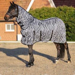 HKM Zebra Blanc de Couverture de Cheval/Noir 155