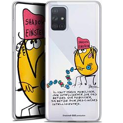 Caseink Beschermhoes voor Samsung Galaxy A71 (A715) (6,7) [officieel gelicentieerd product Collector Les Shadoks® Design Einstein – zacht – ultra dun]