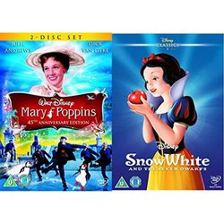 Mary Poppins [DVD] [1964] & Snow White and the Seven Dwarfs [DVD]