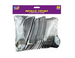 Metallic Cutlery - 48 Pack