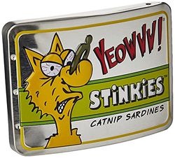 Yeowww - 3 stinkies kattenkruid sardines in blik - 1 stuk