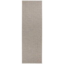 BT Carpet Nature 500 - Passatoia in tessuto piano, 80 x 450 cm, per interni ed esterni, 100% polipropilene, resistente ai raggi UV e all'umidità, adatta al riscaldamento a pavimento, colore: Grigio