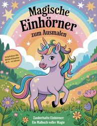 Magische Einhörner zum Ausmalen
