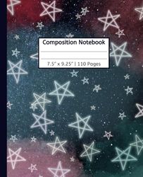 Composition Notebook: Space and Stars Theme Journal Diary