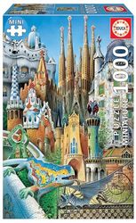 Educa - Collage Gaudí obras de arte quebra-cabeça, 1.000 peças, multicolorido (11874)