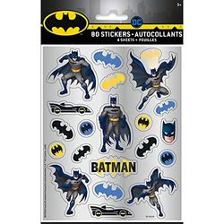 Unique 77529 Stickervellen | Batman | 4 stuks, veelkleurig, one size