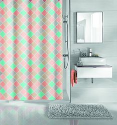 Kleine Wolke Mathilda Shower Curtain, Polyester, Multi-Colour, 200 x 180 x 0.02 cm