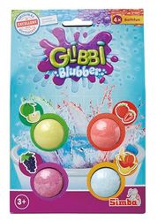 Glibbi Blubber - 4 x Bad Bom - Zimpli Kids - Cadeau voor kinderen - verjaardagscadeau jongens en meisjes