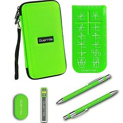 Guerrilla Custodia rigida da viaggio per calcolatrici grafiche TI-83 Plus, TI-84 Plus, TI-84 Plus Color Edition, TI-89 Titanium, TI-Nspire CX&CX CAS, HP50G + kit di accessori per calcolatrice