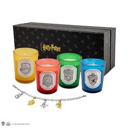 Cinereplicas Harry Potter Set de 4 bougies avec bracelet