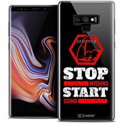 Caseink fodral för Samsung Galaxy Note 9 (6.4) fodral [Crystal Gel HD mönster kollektion citat design Start Doing - mjuk - ultratunn - tryckt i Frankrike]