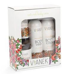 VIANEK Nourishing Body Care Set - Gift Set for Sensitive Body Skin - Care Set with Natural Cosmetics for Men and Women