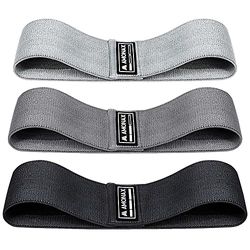 Amonax Tygmotståndsband För Kvinnor, Gluteband För Kvinnor, Band För Knäböjning, Elastiska Resistenta Band Som Viktminskning, Träningsutrustning (svart set)