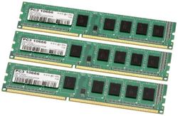 OCZ Valueram DDR3 PC3-10666 arbetsminne 3 GB Kit (3 x 1 GB, 1333 MHz, CL9)