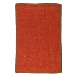 Monbeautapis 609307 Tapete de sisal, 90 x 60 cm, cor laranja
