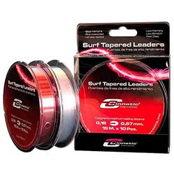 Cinnetic 320006 - Surf Tapered Leaders 15 x 10 - Rood 0,24