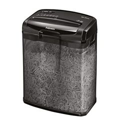 Fellowes Powershred M-7CM Personal 7 Sheet Cross Cut Paper Shredder for Home Use, Black