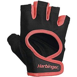 Harbinger Power Gewichtheffen handschoenen voor dames, lederen handpalm bescherming, workout fitnesshandschoenen, koraal, S