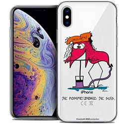 CASEINK fodral för Apple iPhone XS Max (6,5) fodral [officiell samlarlicens The Shadoks® Design So I'm - mjuk - ultratunn - tryckt i Frankrike]