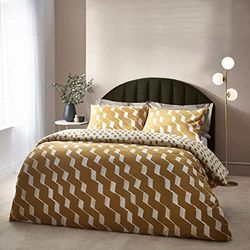 Hoem Zabine Abstract Polycotton Duvet Cover Set Reversible