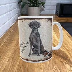 Shawprint Limited Black Labrador 11oz Coffee Mug My Dog's Bedtime Prayer Theme 15DRMUG