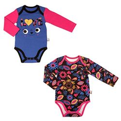 Set di 2 body Bambino Ragazza Maniche Lunghe Chachacha – Taglia – 18 mesi (86 cm)