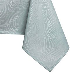 AmeliaHome Lotus Effect Water-Repellent Polyester Tablecloth Gaia Mint 110 x 180 cm