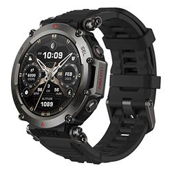 Amazfit T-Rex Ultra 47mm Outdoor Smartwatch, Dual-Band GPS, Routen-Import & 6 Navigation, Freitauch-Unterstützung & 10 ATM Wasserdichtigkeit, -30℃ Ultra-Tieftemperatur-Betrieb in Militärqualität