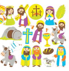 Baker Ross Pegatinas de espuma de Semana Santa, perfectas para manualidades y decoraciones infantiles creativas (pack de 120)
