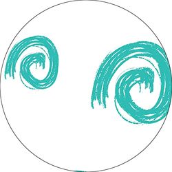 Bonateks, Round Digital Printed Mouse Pad, Non-Slip Base, for Office and Home, Diameter:22cm