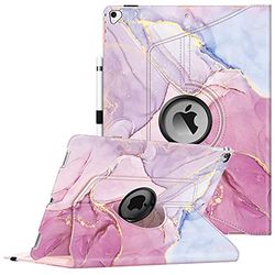 Fintie Custodia rotante per iPad Pro 12.9 pollici 2017/2015 (vecchio modello 2° e 1° generazione), supporto girevole a 360 gradi, retro protettivo, supporto auto wake/sleep, marmo sognante