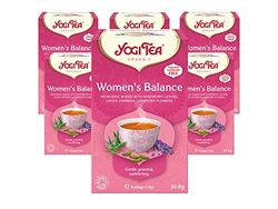 Yogi Tea, Women's Balance, Organic Herbal Tea, Naturally Caffeine Free, Blend of Raspberry Leaves, Lemon Verbena and Lavender Flowers, 6 Packs x 17 Tea Bags (102 Teabags Total)