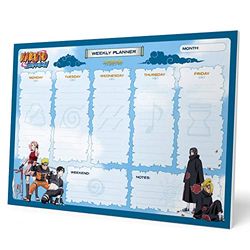 Grupo Erik Planning da Tavolo Naruto, con planner settimanale, 54 fogli a strappo, ottimo come to do list planner, 29,7x21 cm | Planner settimanale da scrivania | Notebook | To Do List