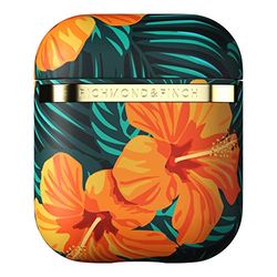 Richmond & Finch Étui pour Airpod, Housse De Protection Complète, Hibiscus Orange, Antichoc, Résistant Aux Rayures, étui Compatible avec Le Chargement sans Fil pour Airpods