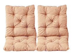 Ambientehome – Set di 2 cuscini seduta e schienale per sedia Hanko, circa 50 x 98 x 8 cm, imbottito