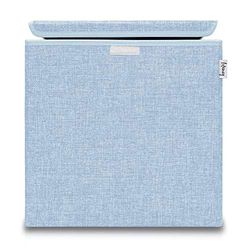 LIFENEY Boîte de rangement avec couvercle bleu I Boîte à jouets pliable adaptée aux étagères cubes I Boîte de rangement pour chambre d'enfant I Panier de rangement pour enfants