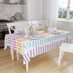 Bonamaison Kitchen Decoration, Tablecloth, Random Pattern, 140 x 160 Cm - Designed and Manufactured in Turkey