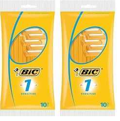 BIC 1, Pack 10, Single Blade Razor (Pack of 2)