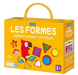 Puzzle 2. Les formes: Livre de 10 pages + 10 puzzles