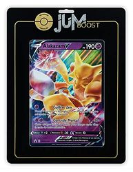 Alakazam V SWSH083 - Jumbo - Jumboost X Epée et Bouclier 4 Voltage Éclatant - Carte Géante