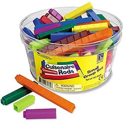 Learning Resources Interlocking Plastic Cuisenaire Rods Small Group Set (Set of 155)