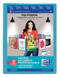 Elba Polyvision presentatiemap polypropyleen 40 transparante hoezen A4 blauw