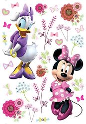 AG Design Minnie och tusensköna i blommor, Disney, dekorativt klistermärke för väggar, möbler och inredning i barnrum, 42,5 x 65 cm, DK 1736, flerfärgad, 5 cm x 65 cm