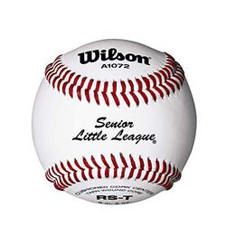 Wilson A1072 Senior Little League Tournament Series Baseball (12-Pack), Bianco