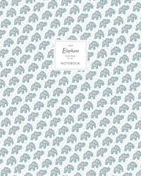 Elephant Notebook - Ruled Pages - 8x10 Cuaderno - Large (Blue)