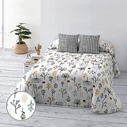 BELUM | Bouti Quilt 100 g Bed 150/160 cm, Product: 250 x 270 cm, Fabric: 100% Organic Cotton, 175 Thread Count, Oeko-Tex Certified, Model: Santorini Mint