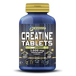 EUROSUP CREA TAB - 150 compresse da 1000 mg - Purissima creatina monoidrato Creapure® - Prestazioni sportive ad alta intensità - Vegan
